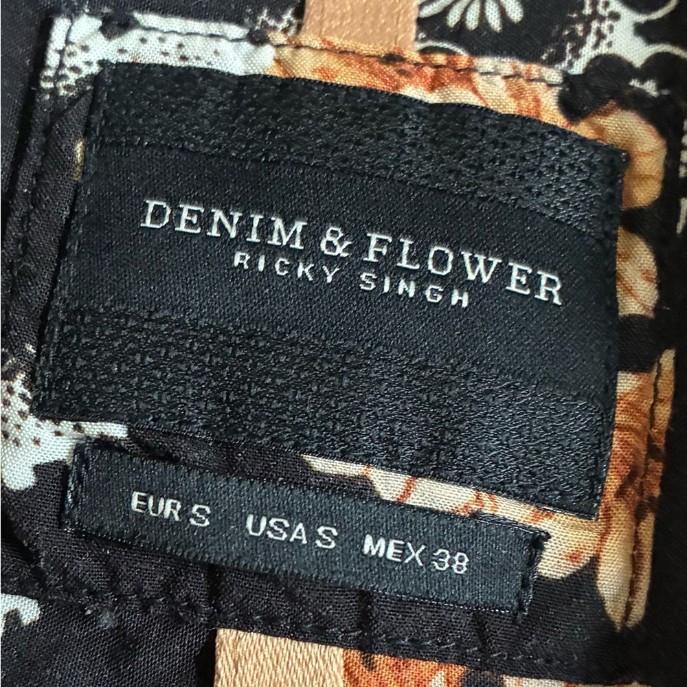 Denim & Flower Ricky Singh Men’s floral tropical button down shirt mens SZ SMALL - Picture 10 of 11
